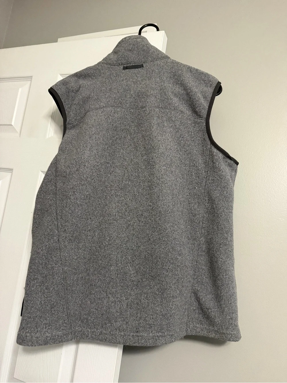 Eddie Bauer Heather Gray Full-Zip Fleece Vest